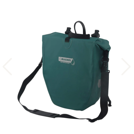 Büchel 100% waterdicht enkele fietstas 25,4L Aqua blauw