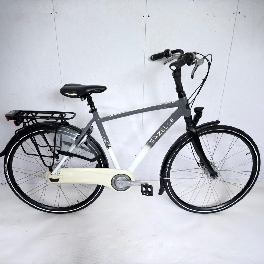 Gazelle Chamonix c7 comfort 53 cm herenfiets grijs/wit